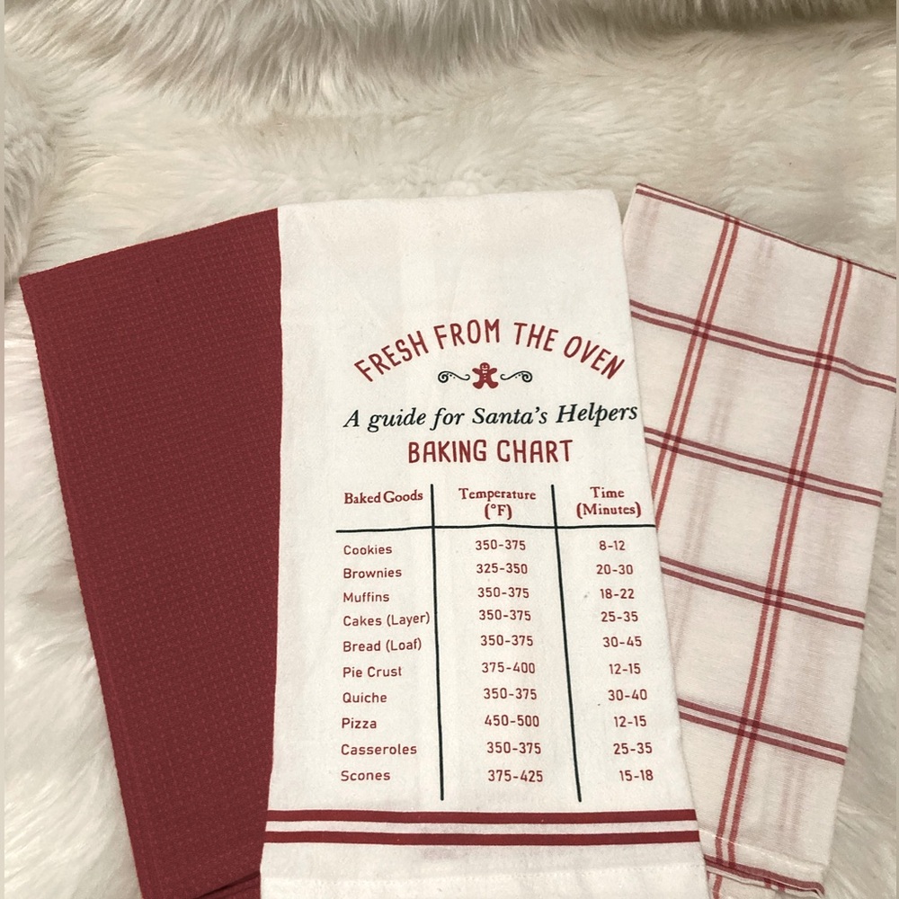 Set of 3 Christmas dish towels